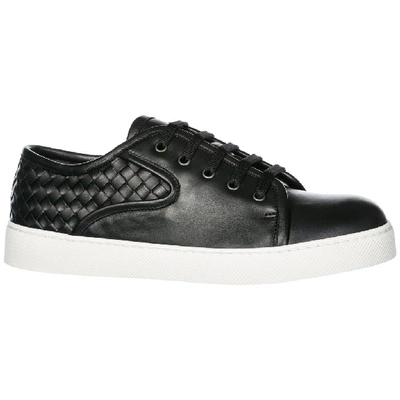 Shop Bottega Veneta Woven Detail Dodger Sneakers In Multi