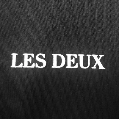 Shop Les Deux Lens Crew Neck Sweatshirt Black