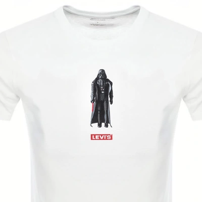 Shop Levi's X Star Wars Darth Vader Logo T Shirt White