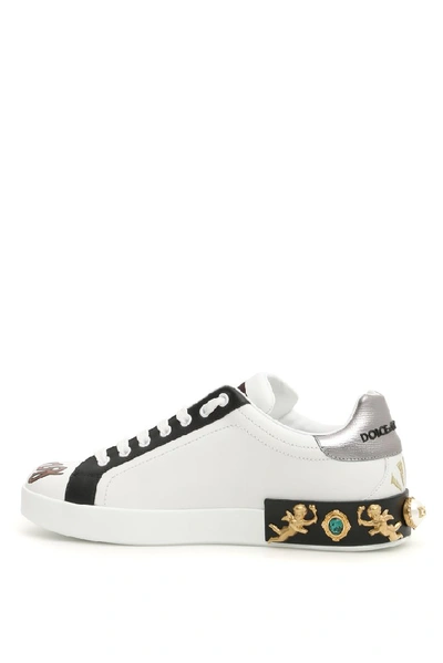 Shop Dolce & Gabbana Amore Patch Sneakers In Multi