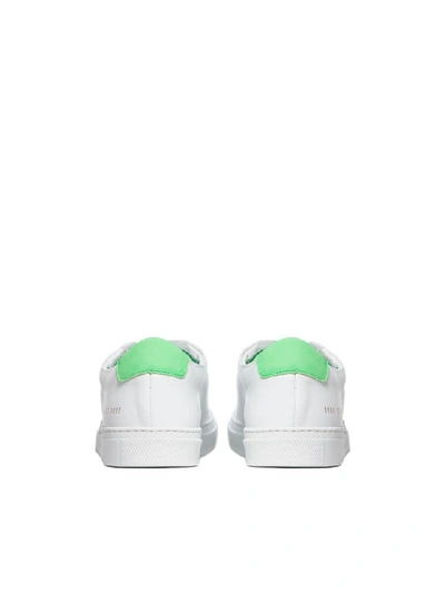 Shop Common Projects Retro Low Top Fluro Sneakers In Green