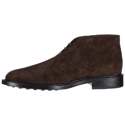 Shop Tod's Desert Ankle Boots In Brown