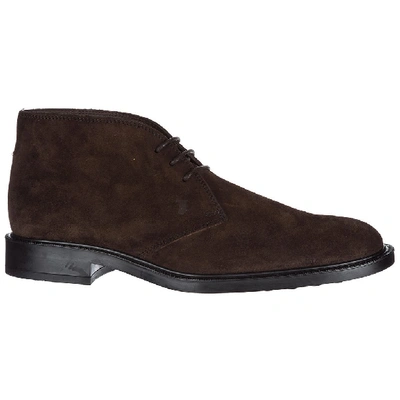 Shop Tod's Desert Ankle Boots In Brown