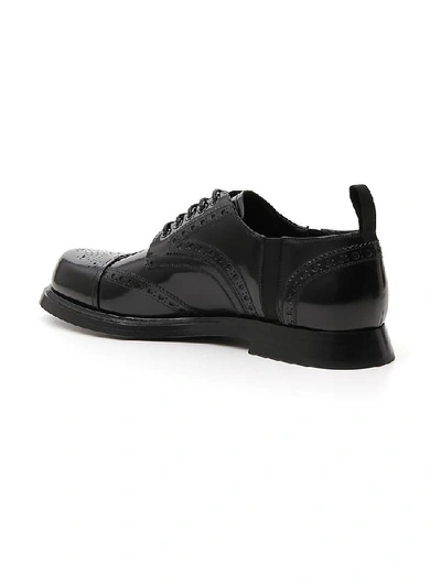 Shop Dolce & Gabbana Brogue Lace Up Derby Shoes In Black