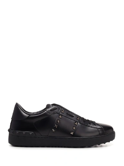 Shop Valentino Garavani Rockstud Untitled Sneakers In Black