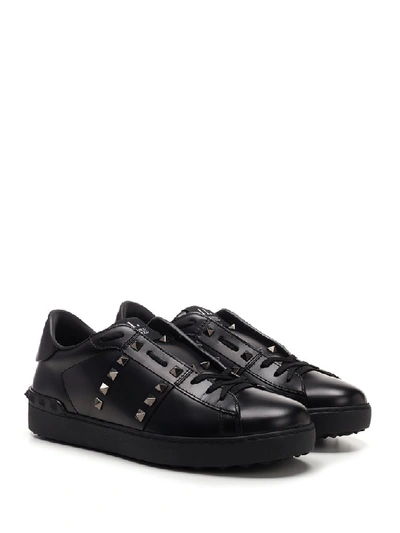 Shop Valentino Garavani Rockstud Untitled Sneakers In Black