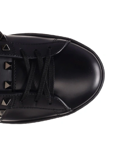 Shop Valentino Garavani Rockstud Untitled Sneakers In Black