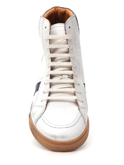 Shop Saint Laurent Joe High Top Sneakers In Multi