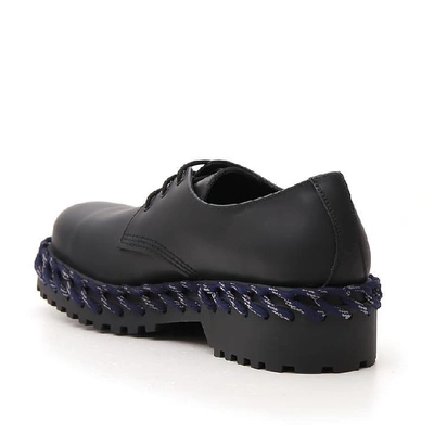 Shop Balenciaga Braided Sole Lace In Noir