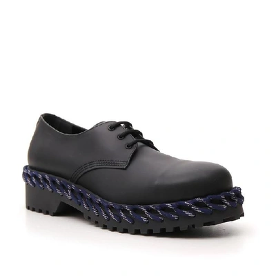 Shop Balenciaga Braided Sole Lace In Noir