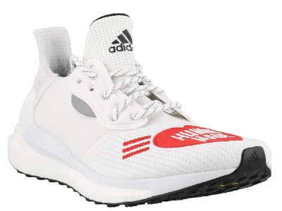 Shop Adidas Originals By Pharrell Williams Adidas By Pharrell Williams Hu Nmd Human Made Sneakers In White