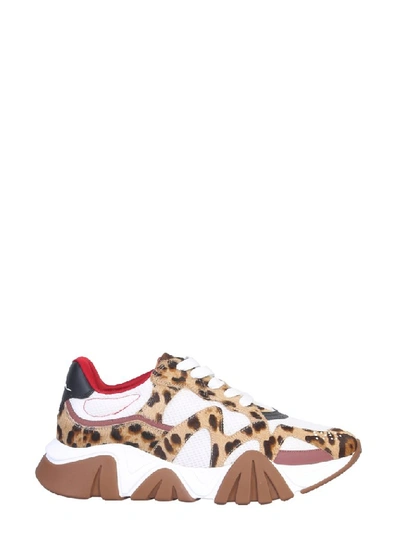 Shop Versace Squalo Animalier Low In Multi