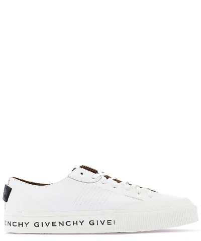 Shop Givenchy Logo Printed Low In White