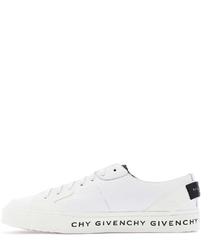Shop Givenchy Logo Printed Low In White