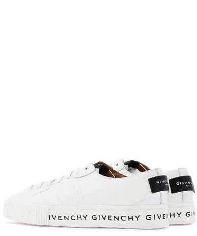 Shop Givenchy Logo Printed Low In White