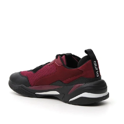 Puma Thunder Spectra Leather & Mesh Sneakers In Maroon/black | ModeSens