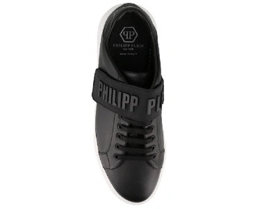 Shop Philipp Plein Logo Strapped Low In Black
