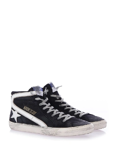 Shop Golden Goose Deluxe Brand Slide Sneakers In Blue