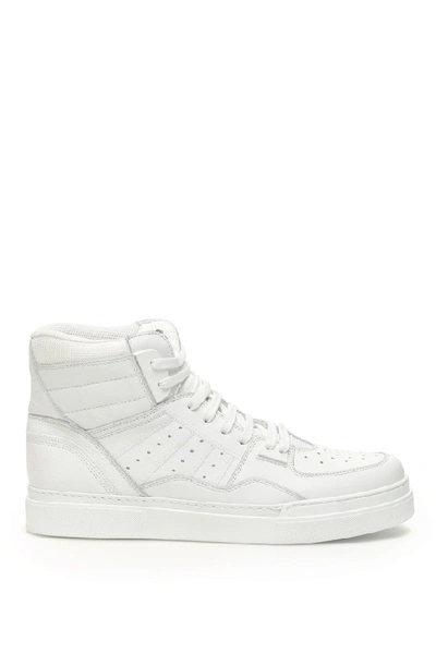Shop Balmain Kyle High Top Sneakers In White