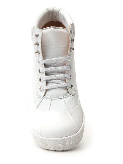 Shop Jacquemus Les Meuniers Hautes Boots In White