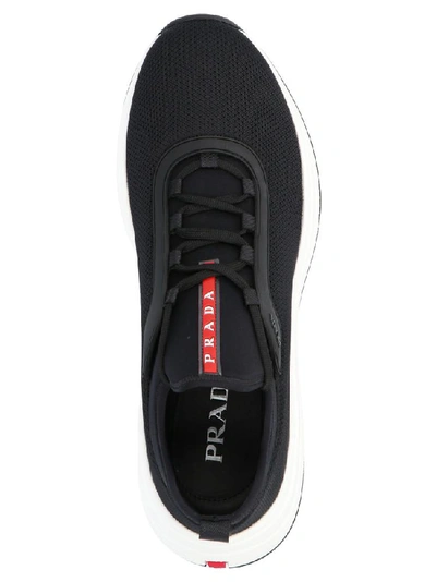 Shop Prada Xy Knit Sneakers In Multi