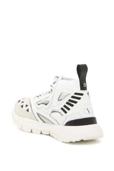 Shop Valentino Garavani Heroes Reflex Sneakers In White