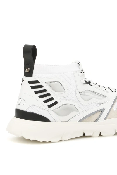 Shop Valentino Garavani Heroes Reflex Sneakers In White