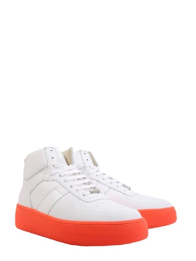 Shop Maison Margiela Contrast Sole Sneakers In White