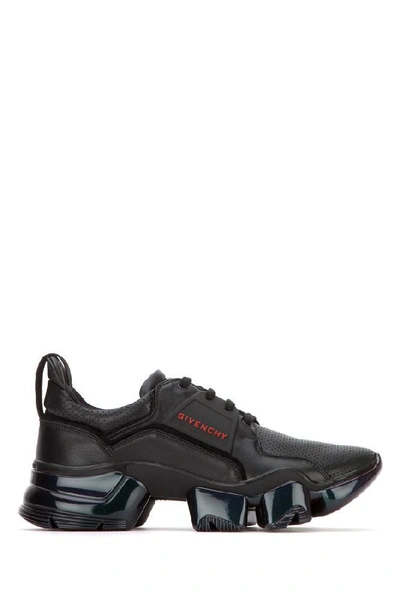 Shop Givenchy Jaw Iridescent Logo Low Top Sneakers In Black