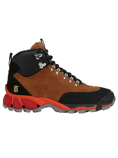 Shop Burberry Tor Logo Hiking Boots In Multi