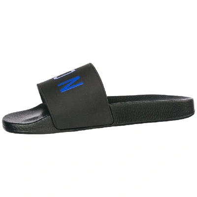 Shop Dsquared2 Icon Printed Slides In Black