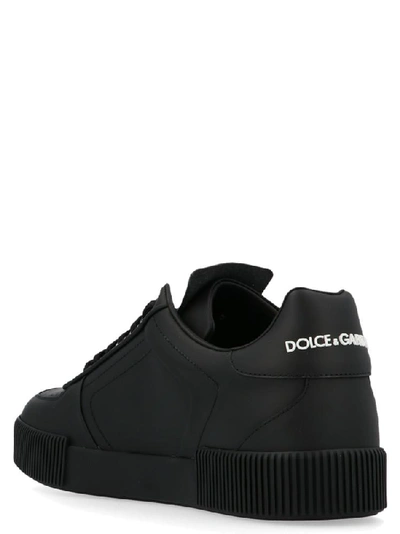Shop Dolce & Gabbana Miami Logo Low Top Sneakers In Black