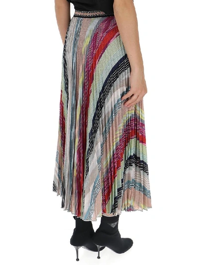 Shop Missoni All Over Print Pleated Skirt In Multi