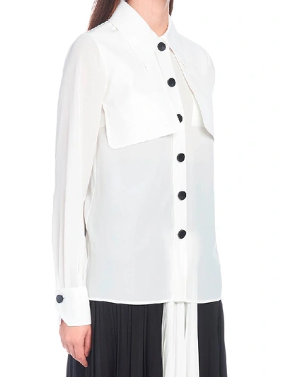 Shop Givenchy Button In White