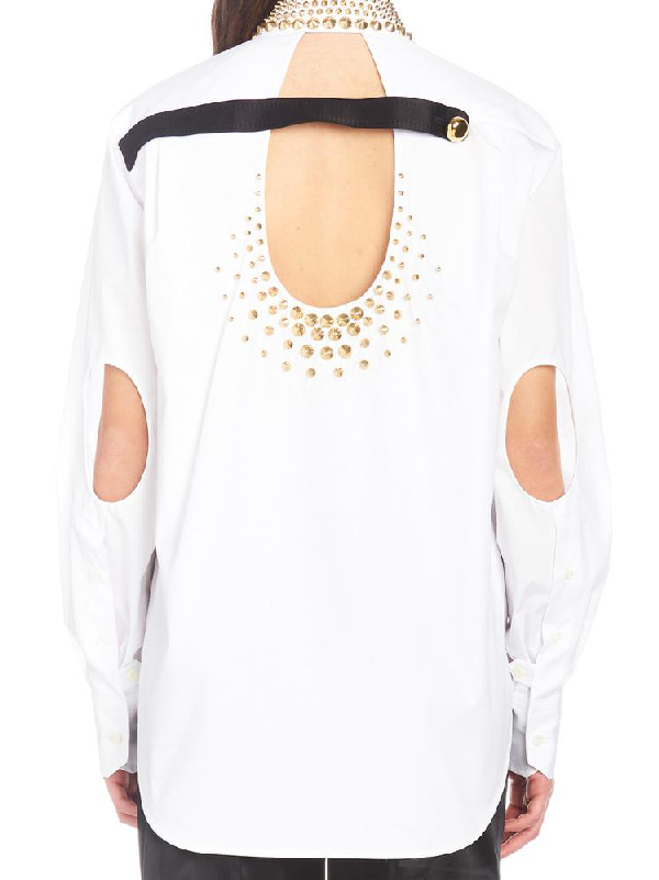 prada white button up