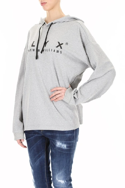 Shop Alyx 1017  9sm Logo Print Hoodie In Grey