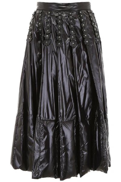 Shop Moncler Genius Moncler X Noir Kei Ninomiya Puffer Skirt In Black