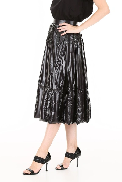 Shop Moncler Genius Moncler X Noir Kei Ninomiya Puffer Skirt In Black