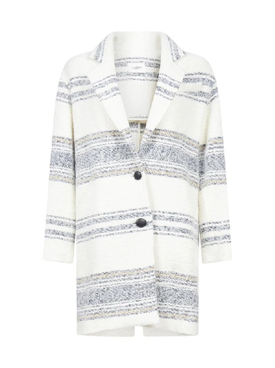 Shop Isabel Marant Étoile Dante Coat In Ecru