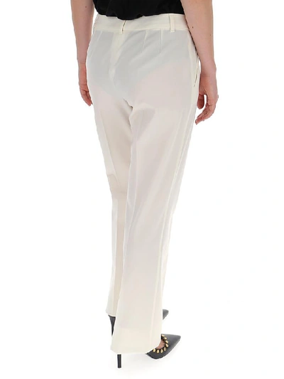Shop Dolce & Gabbana High Waist Straight Leg Pants In White