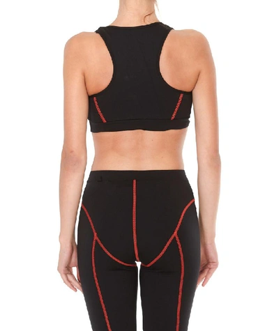 Shop Heron Preston Front Zip Sports Bra In Black