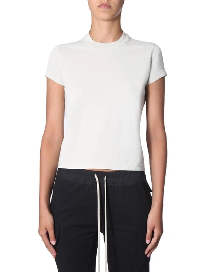 Shop Rick Owens Drkshdw Ribbed Round Neck T In White