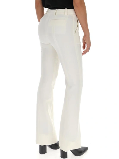 Shop Alexander Mcqueen Tailored Flared Trousers In White