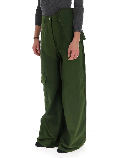 Shop Jacquemus Panelled Wide In Green