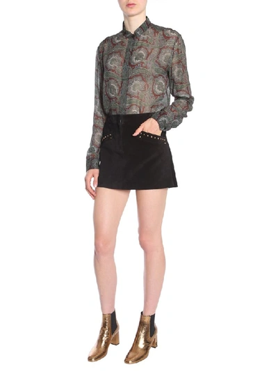 Shop Saint Laurent Paisley Printed Shirt In Multi