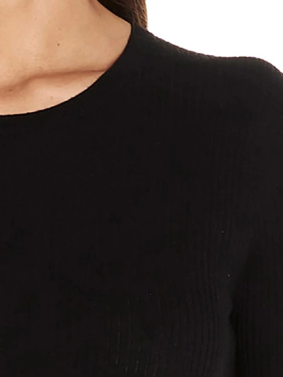 Shop Theory Mirzi Ribbed Sweatshirt In Black