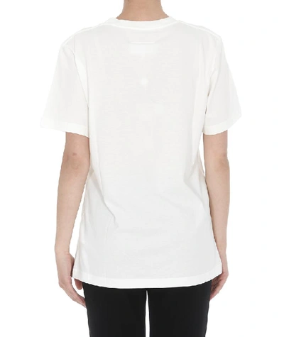 Shop Mm6 Maison Margiela Graphic Printed T In White