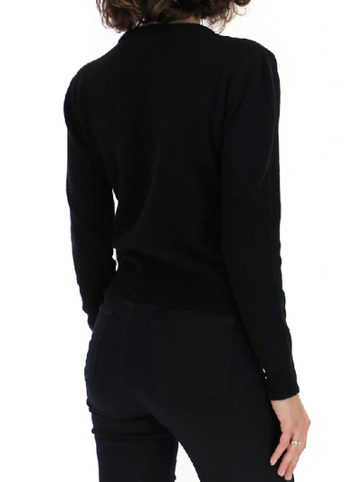 Shop Alberta Ferretti Jacquard Motif Sweater In Black