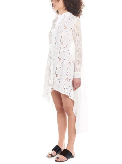 Shop Anjuna Broderie Anglaise Asymmetric Dress In White