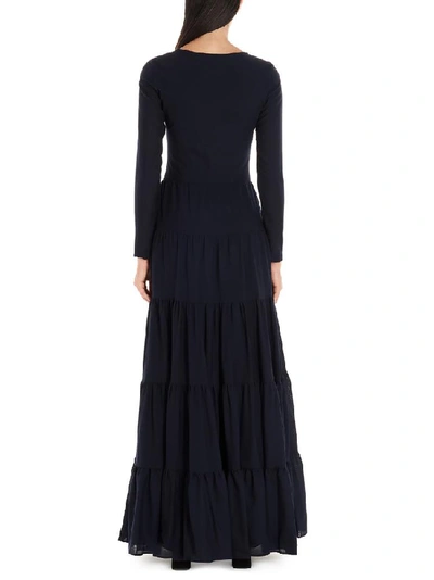 Shop Gabriela Hearst Slava Dress In Navy